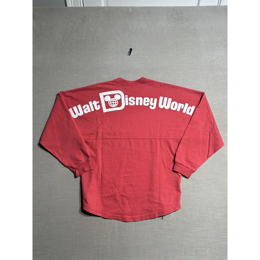 Walt Disney World Spirit Jersey Pink Salmon Size Small Disney Parks Long Sleeve